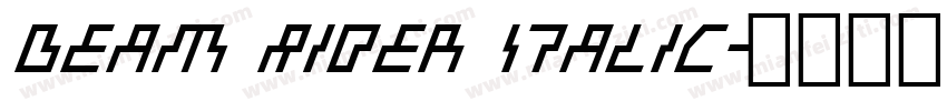 Beam Rider Italic字体转换
